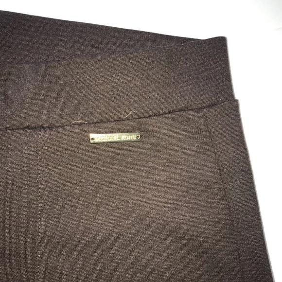 Micheal Kors Knit Pull On Stretch Brown Pants L - Picture 5 of 7
